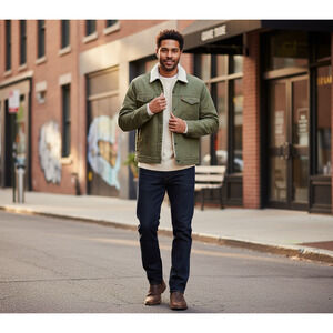 Levi’s Sherpa Trucker Jacket M Cougar Canvas – Retro, Utility, Gorpcore, Casual